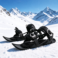 Mini-skis portables réglables, chaussures de neige légères pour adultes et enfants, patins à neige d'hiver pour l'extérieur, vente en gros