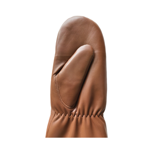 Cognac extérieur coupe-vent Super chaud véritable cisaillement fourrure d'agneau doublé vraie peau de <span class=keywords><strong>mouton</strong></span> <span class=keywords><strong>mitaine</strong></span> longue robe gants en cuir pour les femmes - Product Image 6