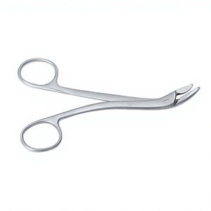 Pince à ligature incurvée en acier inoxydable de haute qualité de 14 cm, fabricant d'instruments chirurgicaux - Product Image 2