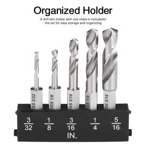 Juego de Brocas ATI-Stubby HSS4241 con Vástago Hexagonal Din338, Broca Helicoidal Hss 6542 para Madera, Aluminio y Hierro - Product Image 5