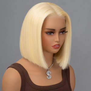 Perruques brésiliennes en gros, longues, 13x4, densité 250%, blondes 613, lisses, avec dentelle HD transparente et cheveux de bébé - Product Image 1