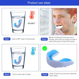 شعار مخصص الرياضة الملاكمة MMA صمغ الدرع Gumshield حامي الأسنان قوس الأسنان كرة القدم s - Product Image 6