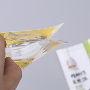 Sacs à fermeture éclair en plastique PE épais recyclables pour supermarchés, film gaufré pour l'emballage des produits alimentaires et agricoles (haricots mungo) - Product Image 2