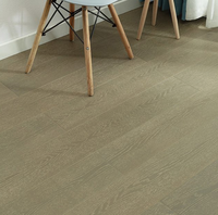 Plancher stratifié en chêne blanc européen, conception à trois couches, finition peinture allemande, surface lisse, plancher en bois d'ingénierie de haute qualité