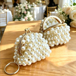 Recuerdos Personalizados para Fiestas de Boda, Regalos para Invitados de la Despedida de Soltera, Mini Bolsas de Perlas, Llaveros, Recuerdos para la Recepción de la Boda - Product Image 3