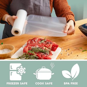 Rollo de bolsa de sellado <span class=keywords><strong>para</strong></span> congelador de grado alimenticio, sello de nailon PA/PE, embalaje de plástico, bolsas selladoras <span class=keywords><strong>al</strong></span> vacío en relieve texturizadas, rollos <span class=keywords><strong>para</strong></span> embalaje - Product Image 3