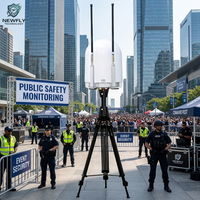 Sistema Fijo de Detección de Drones con Alcance de 10KM, Detector de Señales de UAV de Banda Completa para la Seguridad de Infraestructuras Críticas