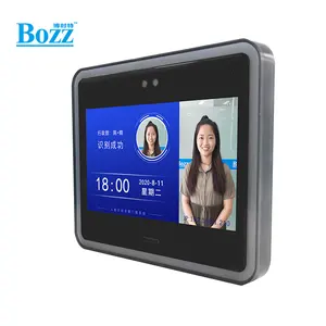 Fingerprint Face Recognition Device Body Temperature Detector Employee Time Attendance Machine