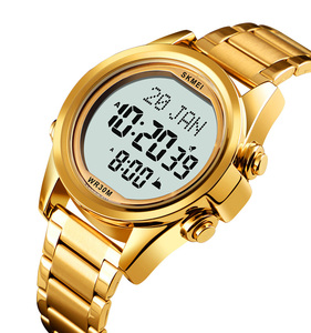 Meilleure montre numérique islamique <span class=keywords><strong>Skmei</strong></span> <span class=keywords><strong>1667</strong></span> Azan pour musulmans avec boussole de direction de la prière - Product Image 4