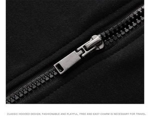 <strong>Grey</strong> New Design Zipper Breathable Hoodie Men's Fashion <strong>Sweatshirt</strong> - Product Image 5