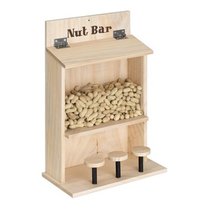 Divertida Barra de Nueces para Ardillas, Caja de Madera Resistente para Ardillas, Barra de Nueces, Caja de Comida para Ardillas, Comedero para Ardillas con Forma de Casa de Árbol - Product Image 1