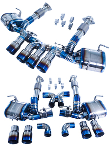 Système d'échappement à quatre sorties en alliage de titane bleu processus GFC/ pour <span class=keywords><strong>Corvette</strong></span> <span class=keywords><strong>C8</strong></span> ZR1 5.5L 2020-2024, moteur d'origine - Product Image 4