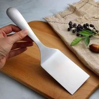 Ev ve mutfak 2025 profesyonel paslanmaz çelik Turner barbekü düz kalbur Spatula kürek