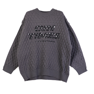 Custom LOGO Odm&oem Men's Street <b>Crewneck</b> Men's <b>Sweater</b> Letter Printed <b>Sweater</b> Pullover Twist Woven Loose Casual <b>Sweater</b> - Product Image 1