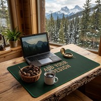 Tapis de bureau en caoutchouc naturel résistant aux déchirures, bords cousus, tapis de table durable, surface en tissu XXL, tapis imprimé personnalisé