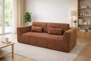 Textured Compression Sofa <b>Bed</b> Wide Seat Upholstered Lounge Couch for Apartment Guest Room <b>Space</b> <b>Saving</b> Furniture Wholesale - Product Image 4