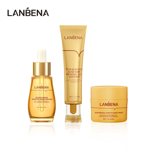 Sérum et Crème pour l'Élimination des Cicatrices d'Acné, des Boutons et des Vergetures à Base de Plantes, Convient à Tous les Types de Peau - Product Image 1