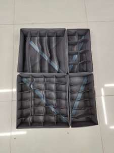 Organizador de Cajones para Ropa Interior, Calcetines y Sujetadores, Divisor de Calcetines de Tela Plegable, Caja de Almacenamiento para Armario y Guardarropa - Product Image 6