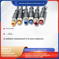 Conector de Audio DIN GJQ 100V 4P Macho/Hembra, Conector Circular de 3-8 Pines Adicionales, Material de Contacto de Latón de 2A