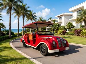 Bus électrique touristique classique vintage, voiture électrique classique rétro - Product Image 6