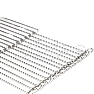 공항 컨베이어 벨트 롤러 Hairise 스테인레스 스틸 체인 구동 메쉬 벨트 - Product Image 1
