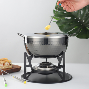 Hot bán đồ dùng nhà bếp cao cấp chất lượng thép không gỉ Fondue Set đồng pho mát Fondue nồi - Product Image 2