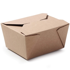 Cajas de Papel Kraft para Comida para Llevar, Cajas de Embalaje Desechables Personalizadas, Cajas para Pollo Frito, Cajas de Papel Antigrasa para Aperitivos y Barbacoa - Product Image 3