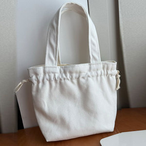 Wholesale Best-Selling Custom <b>Canvas</b> Handle Shoulder <b>Bag</b> Fashionable Cotton <b>Drawstring</b> Gift <b>Bag</b> - Product Image 2