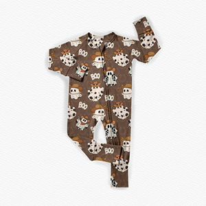 Bebê recém-nascido Cartoon Zipper Romper Custom Impresso Alta Qualidade Bebê Bambu Pijama Personagem Impressão Zipper - Product Image 3
