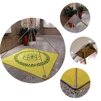 Tente de méditation pyramide en cuivre pur pour fabricants, version pliable réduite en acier inoxydable avec tissu polyester – Grande Pyramide