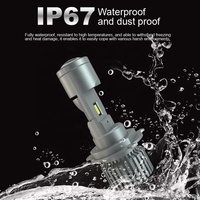 Nouvelle ampoule de phare LED Fagis L1 80W 7000LM 3570 puces H4, compatible universellement, certifiée CE, corps en aluminium, phare de voiture