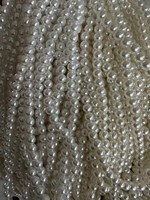Vente en gros de perles synthétiques en plastique ABS de qualité AAAA, imitation perle, de 4 à 10 mm, en fils, pour la fabrication de bijoux, certifiées par une tierce partie