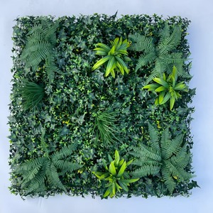 Paneles de valla PE decorativos para exteriores, seto de plantas artificiales de pared de árbol de agave y eucalipto exótico para uso en interiores y exteriores - Product Image 4