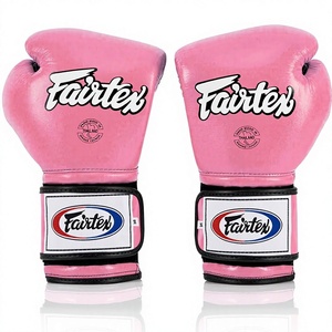 Wholesale Fairtex Pink Muay Thai Boxing Gloves Breathable Moisture Wicking Adjustable <b>Wrist</b> <b>Strap</b> Hook Loop Closure Real Cowhide - Product Image 5