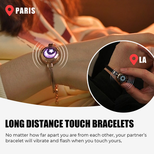 Pulsera Vibratoria <span class=keywords><strong>Totwoo</strong></span> para Parejas al por Mayor Sol y Luna con Tecnología Táctil a Larga Distancia - Product Image 3