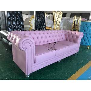 Sillón de Espera de Cuero Blanco con <span class=keywords><strong>Dos</strong></span> Asientos para Salón de Belleza - Product Image 4