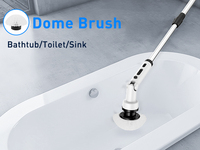Épurateur électrique de salle de bains avec 8 têtes de brosse de nettoyage