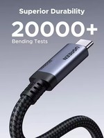 Kabel USB C UGREEN L706 240W USB4 Gen4 80Gbps Tipe C 17K Dual 8K Triple 4K Display PD3.1 Pengisian Cepat untuk MacBook iPad iPhone