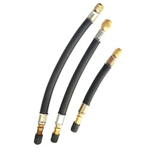 Car bicycle Rubber flexible Tire air valve stem extension tube customized Length