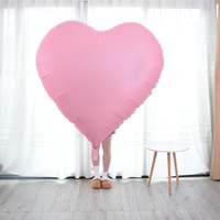2025 nouveaux super gros ballons en feuille de coeur 63 pouces ballons géants pour la décoration de fête de mariage d'anniversaire