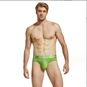 Competitive Price Good Quality High Stretchablity Solid Men Cotton Brief