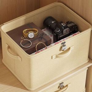 Fabric Clothing Storage <b>Container</b> <b>Box</b> Foldable Storage Bins with Zipper Portable Toy Organizer - Product Image 6