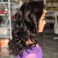 Perruque Lace Front 5x5 Cheveux Humains 200% Sans Colle Boucles Volumineuses Cheveux Vierges pour Dentelle Transparente 16 Pouces Ligne de Cheveux Naturelle
