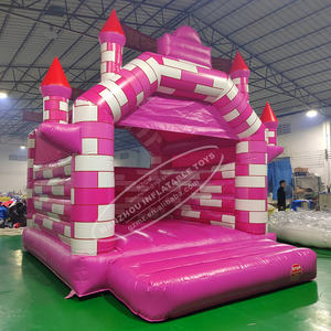 Alquiler <span class=keywords><strong>de</strong></span> fiestas Casa <span class=keywords><strong>de</strong></span> rebote Rosa Castillo inflable con forma <span class=keywords><strong>de</strong></span> palacio a la <span class=keywords><strong>venta</strong></span> - Product Image 5