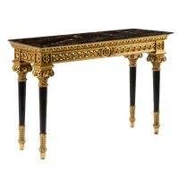 Table d'entrée en bois massif de style européen pour couloir et salon, table décorative française de style baroque italien