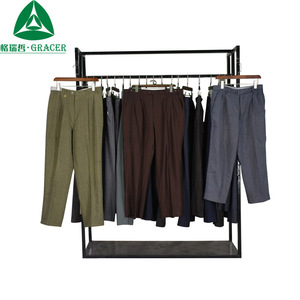 Pantalones de traje Greeze para hombre, 100% poliéster, de estambre, corte ajustado, informales, para hombres jóvenes con detección de agujas - Product Image 3