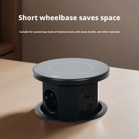 Module d'alimentation escamotable pour table de réunion avec charge sans fil, ports USB Type-C et prises électriques EU