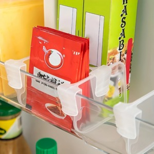 Diviseurs de rangement robustes et transparents pour réfrigérateur, compartiments ajustables pour économiser de l'espace dans les armoires de cuisine - Product Image 6