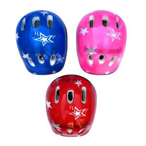 Casco protector para ciclismo para niños, rojo, azul, rosa, 6 orificios Tk con patrón de estrellas para niños, bicicleta de equilibrio, patinete, patines - Product Image 3