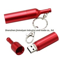 Bouteille de vin rouge en métal USB 2.0/3.0, nouveau cadeau promotionnel d'entreprise avec garantie de 5 ans pour les soirées cocktails